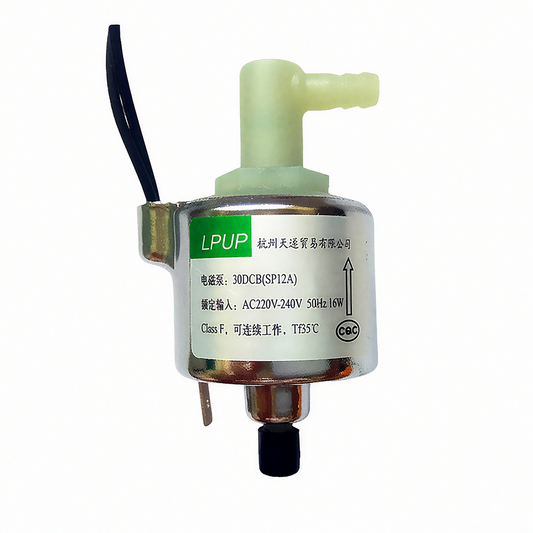 30DCB SP-12A Miniature Electromagnetic Pump - Low Noise Water Pump for Coffee Machines & Steam Cleaning
